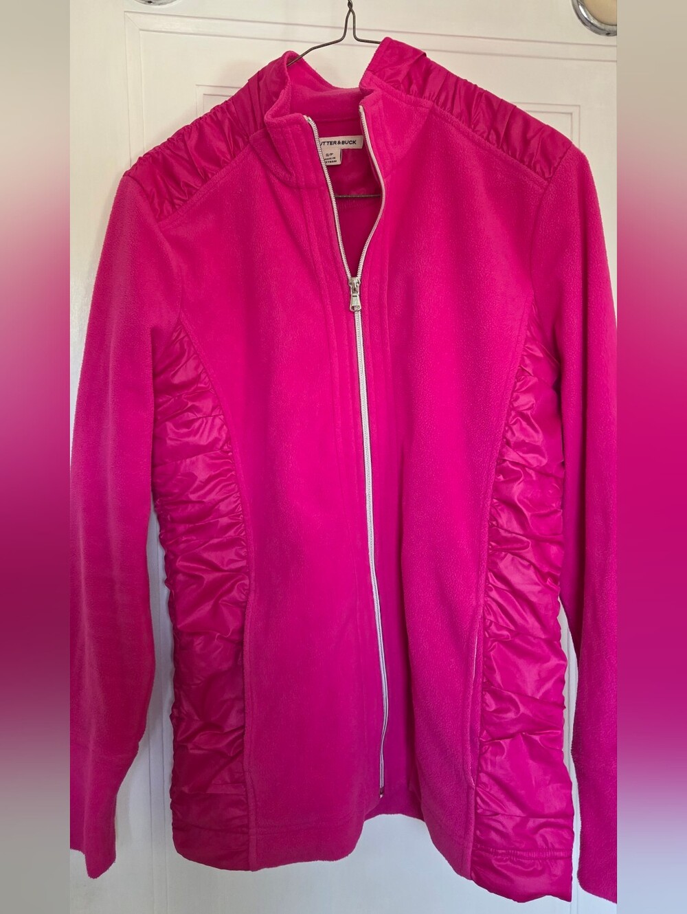 Cutter & Buck Hot Pink Fleece Zip-up, Size Small